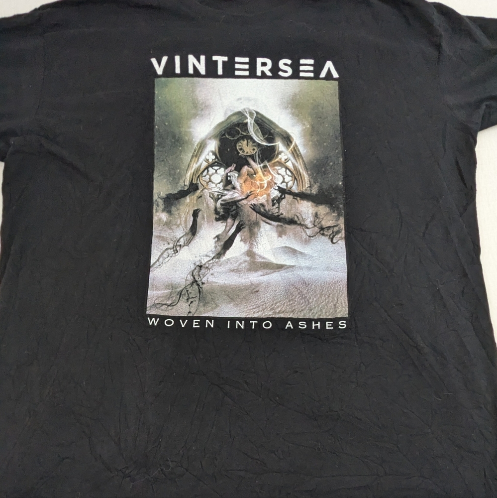 Vintersea Woven Into Ashes Band Tee Bold Graphic on Front XXL